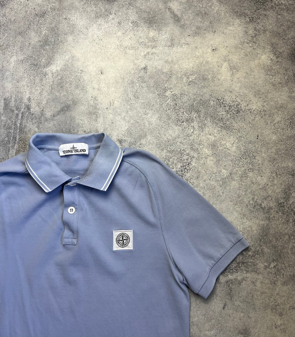Stone island 2019 blue polo shirt