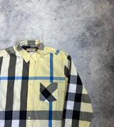 Burberry yellow check L/S shirt