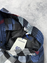 Burberry blue check swim shorts