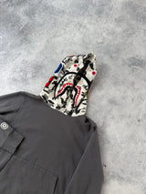 Bape ABC camo shark pullover hoodie grey