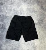 Stone island 2022 black nylon metal cargo shorts
