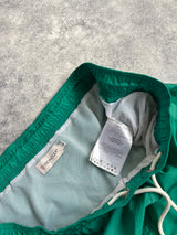 Moncler green swim shorts