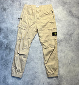 Stone island 2022 beige cargo cuffed trousers