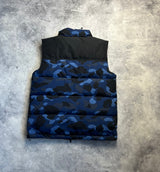 Bape blue camo gilet