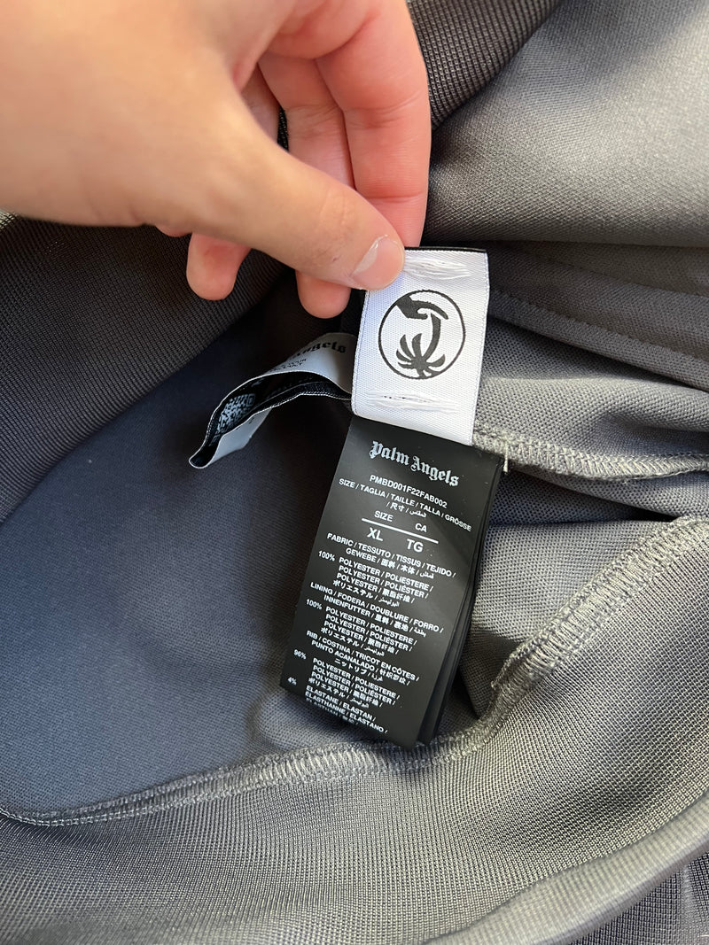 Palm angels charcoal grey track jacket