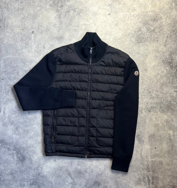 Moncler navy tricot cardigan