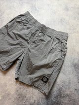 Stone island 2024 silver nylon metal swim shorts