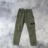 Stone island AW21 khaki green cargo trousers