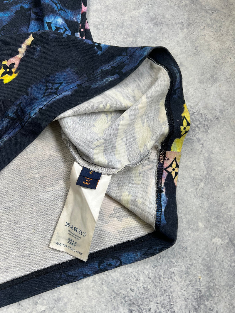Louis Vuitton monogram tie & dye printed tee