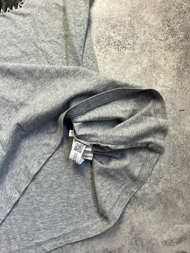 CP company grey block logo tee