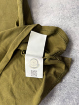 Moncler khaki green polo shirt