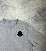 Moncler big logo grey tee