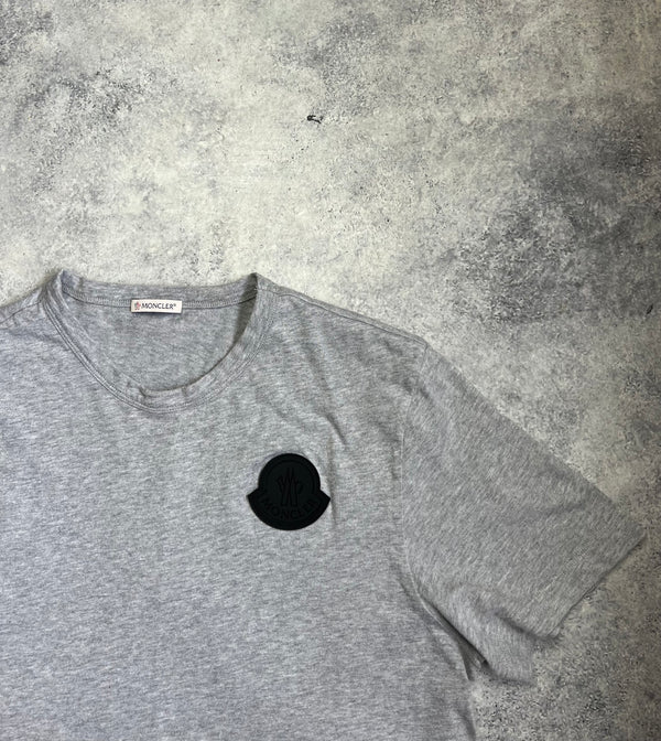 Moncler big logo grey tee