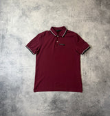 Prada burgundy polo shirt