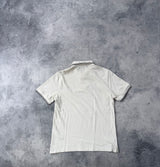Stone island white polo shirt