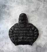 Moncler black marque giubbotto jacket