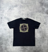 Stone island SS22 navy compass logo tee
