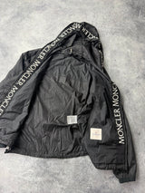 Moncler massereau nylon hooded black jacket