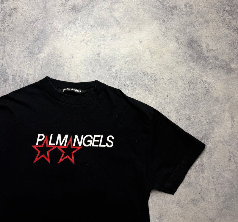 Palm angels black racing star tee