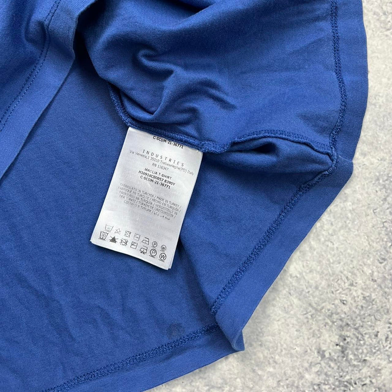 Moncler double logo royal blue tee