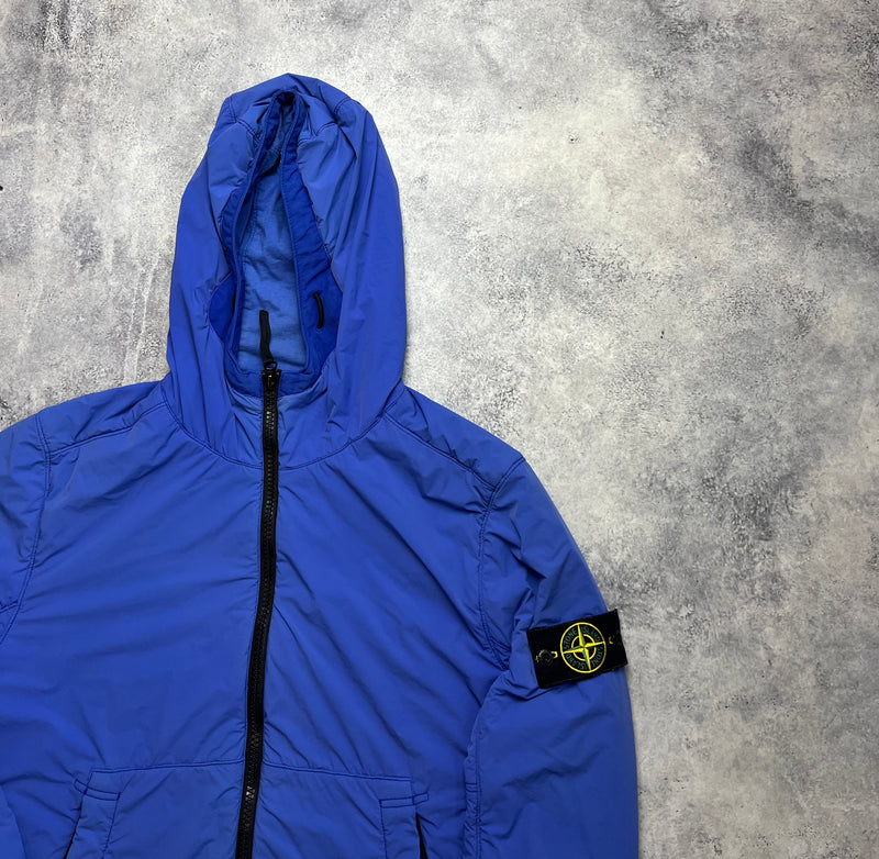 Stone island 2021 comfort tech polartec blue jacket