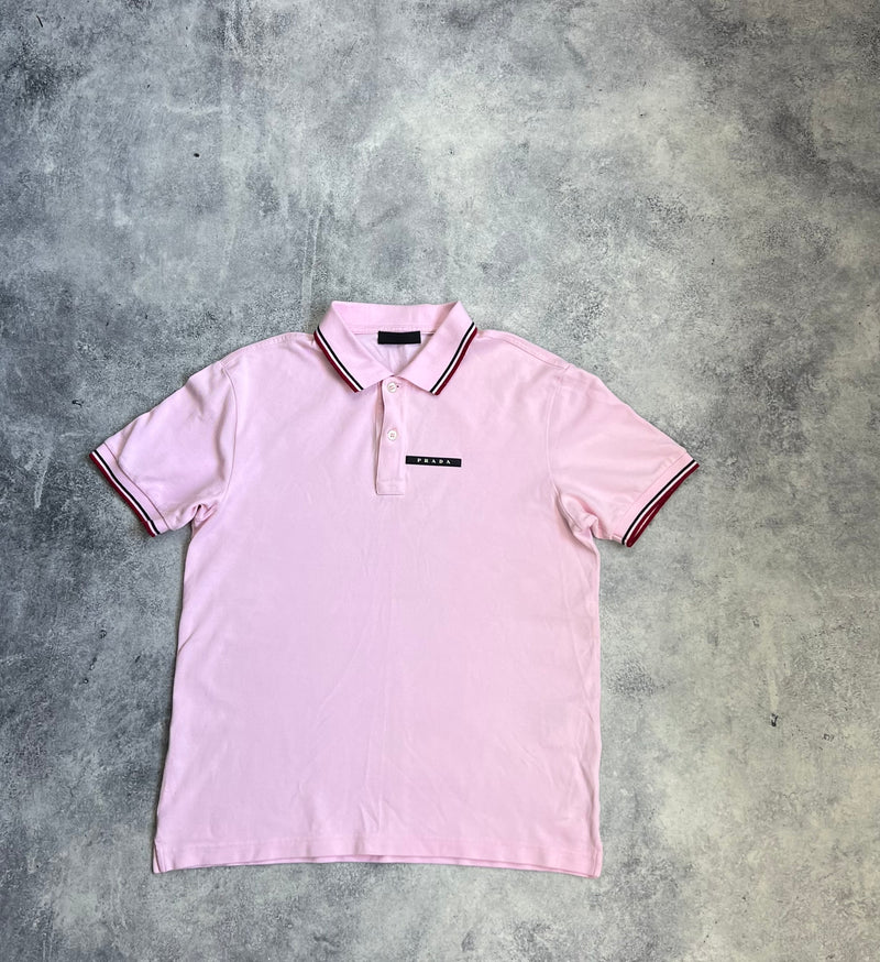 Prada pink polo shirt
