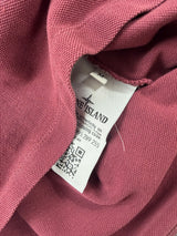 Stone island L/S burgundy polo shirt