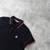 Moncler navy polo shirt