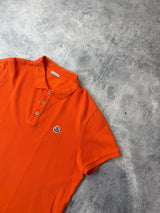 Moncler orange polo shirt