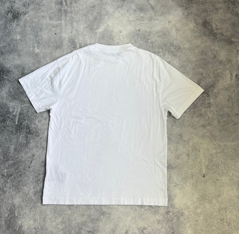 Palm angels rhinestone sprayed white tee
