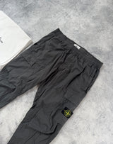 Stone island charcoal grey cargo trousers