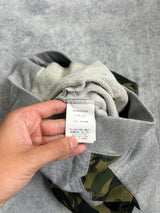 Bape grey & camo cotton shorts