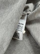 Stone island grey & orange trim polo shirt
