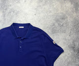 Moncler navy arm logo polo shirt