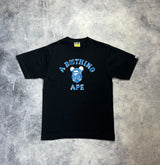 Bape x medicom bearbrick black tee