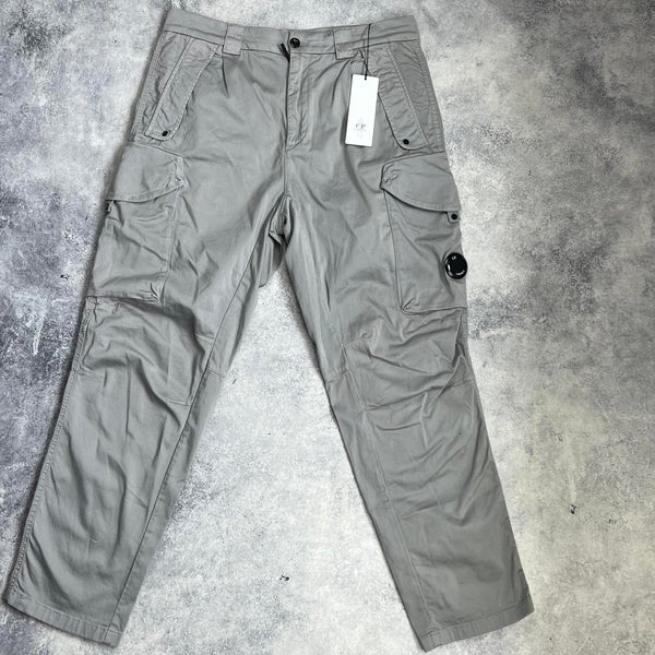 CP company grey loose fit cargo trousers
