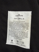 Stone island 2018 black soft shell-r jacket