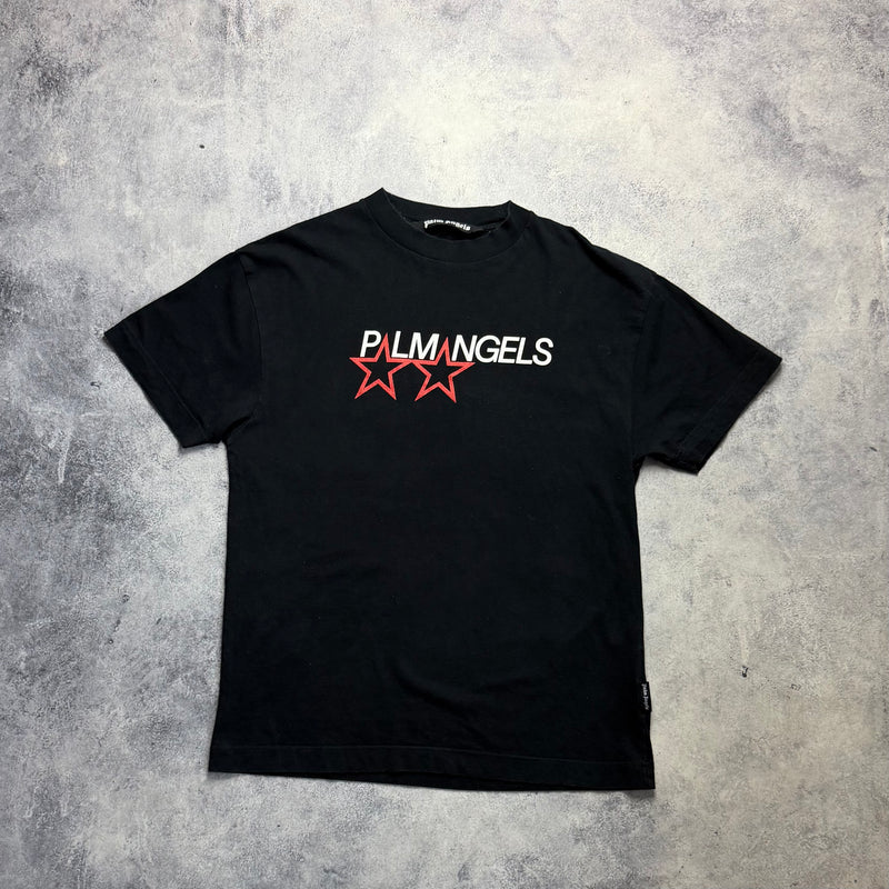 Palm angels black racing star tee