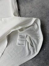 Moncler white double logo tee