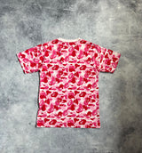 Bape pink camo tee