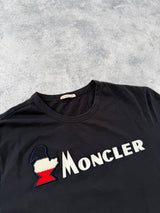Moncler navy spellout tee