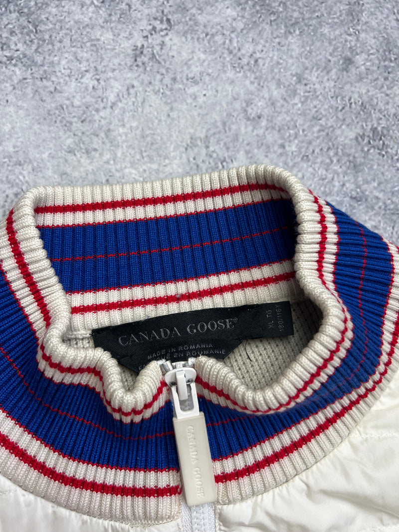 Canada goose cream hybridge knit jacket