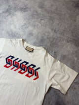 Gucci mirror logo print tee