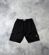 Stone island black cargo shorts