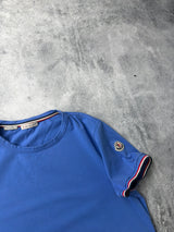 Moncler blue arm logo tee