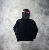 Moncler navy hooded tricot cardigan