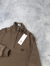 CP company dusty olive 1/4 zip jumper BNWT
