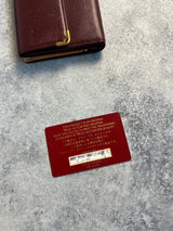 Cartier vintage wine red wallet
