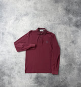 Stone island L/S burgundy polo shirt