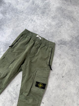 Stone island AW21 khaki green cargo trousers